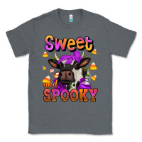 Charcoal Heather sweet and spooky halloween cow Classic Tee - Jasminsmagicworld