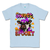 Dusty Blue sweet and spooky halloween cow Classic Tee - Jasminsmagicworld