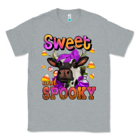Heather Grey sweet and spooky halloween cow Classic Tee - Jasminsmagicworld
