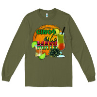 Army Green Cinco De Mayo Long Sleeve Tee - Jasminsmagicworld