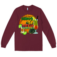 Burgundy Cinco De Mayo Long Sleeve Tee - Jasminsmagicworld