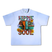Grape Ice hippie soul with caravan and flowers Urban Heavy Tee - Artiststas