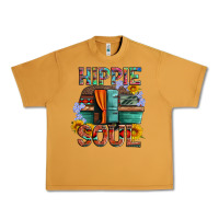 Peanut Butter hippie soul with caravan and flowers Urban Heavy Tee - Artiststas