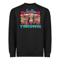Black be my valentine with cow Heavyweight Sweatshirt - AdoDesignShop