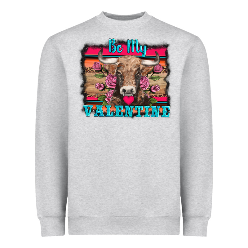 Be My Valentine With Cow Heavyweight Sweatshirt by AdoDesignShop | Teevron