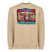 Mushroom be my valentine with cow Heavyweight Sweatshirt - AdoDesignShop