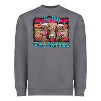 Storm be my valentine with cow Heavyweight Sweatshirt - AdoDesignShop