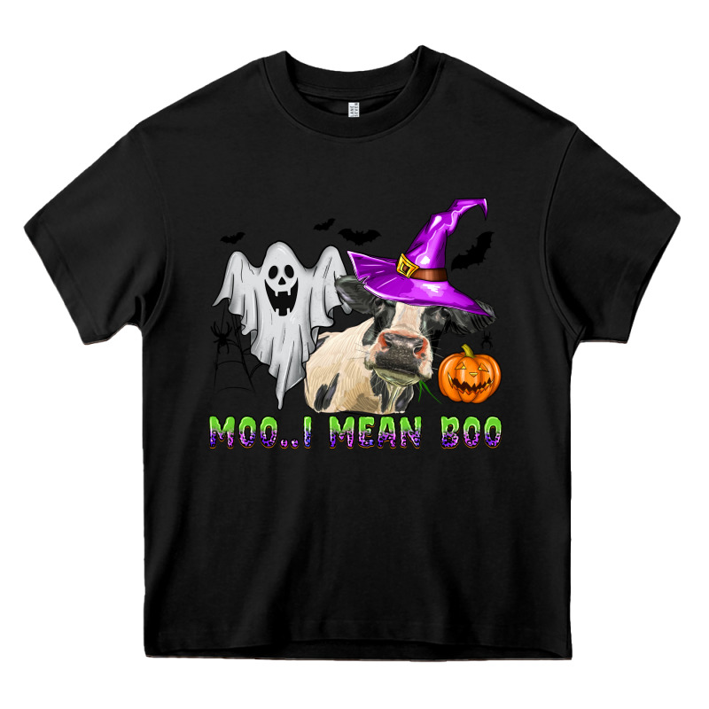 Moo I Mean Boo Heavy Core Tee by Zillion Design Studio | Teevron