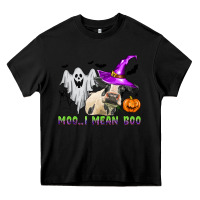 Black moo i mean boo Heavy Core Tee - Zillion Design Studio
