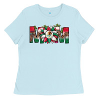 Baby Blue mexican flag sunflower mom leopard Ladies Tee - JahusDesignShop