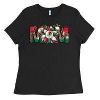 Black mexican flag sunflower mom leopard Ladies Tee - JahusDesignShop