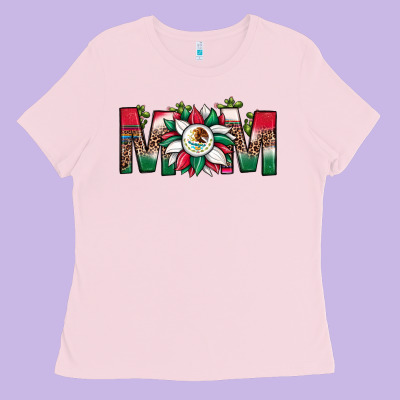 Mexican Flag Sunflower Mom Leopard Ladies Tee Designed By Jahusdesignshop
