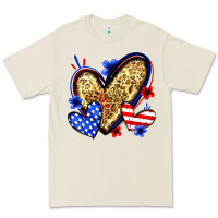 Bone American flag heart leopard Premium Tee - Zillion Design Studio