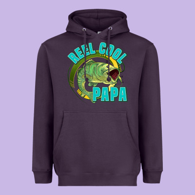 Reel Cool Papa Heavyweight Hoodie Designed By Jasminsmagicworld