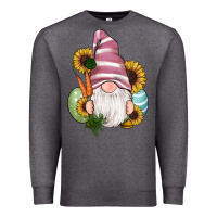 Charcoal Heather easter gnomes egg carrot sunflowers Premium Sweatshirt - RanaPortraitStore