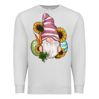 Dove Grey easter gnomes egg carrot sunflowers Premium Sweatshirt - RanaPortraitStore