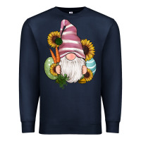 Navy easter gnomes egg carrot sunflowers Premium Sweatshirt - RanaPortraitStore