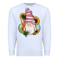 White easter gnomes egg carrot sunflowers Premium Sweatshirt - RanaPortraitStore