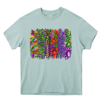 Arona mardi gras brush strokes king cake and craw fish Heavy Core Tee - RanaPortraitStore