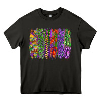 Asphalt mardi gras brush strokes king cake and craw fish Heavy Core Tee - RanaPortraitStore