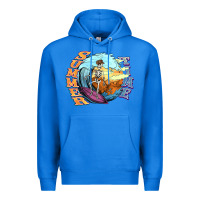 True Royal summer time skeleton surfing Premium Hoodie - NancyCooperArtShop