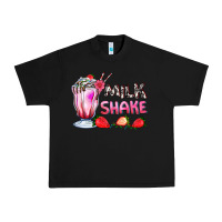 Black milkshake with strawberry Urban Heavy Tee - AdoDesignShop