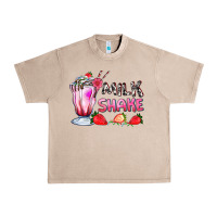 French Oak milkshake with strawberry Urban Heavy Tee - AdoDesignShop