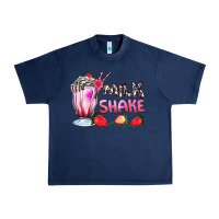 Navy milkshake with strawberry Urban Heavy Tee - AdoDesignShop