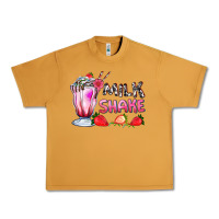 Peanut Butter milkshake with strawberry Urban Heavy Tee - AdoDesignShop