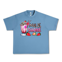 Pebble Blue milkshake with strawberry Urban Heavy Tee - AdoDesignShop