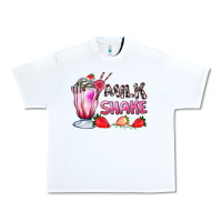 White milkshake with strawberry Urban Heavy Tee - AdoDesignShop