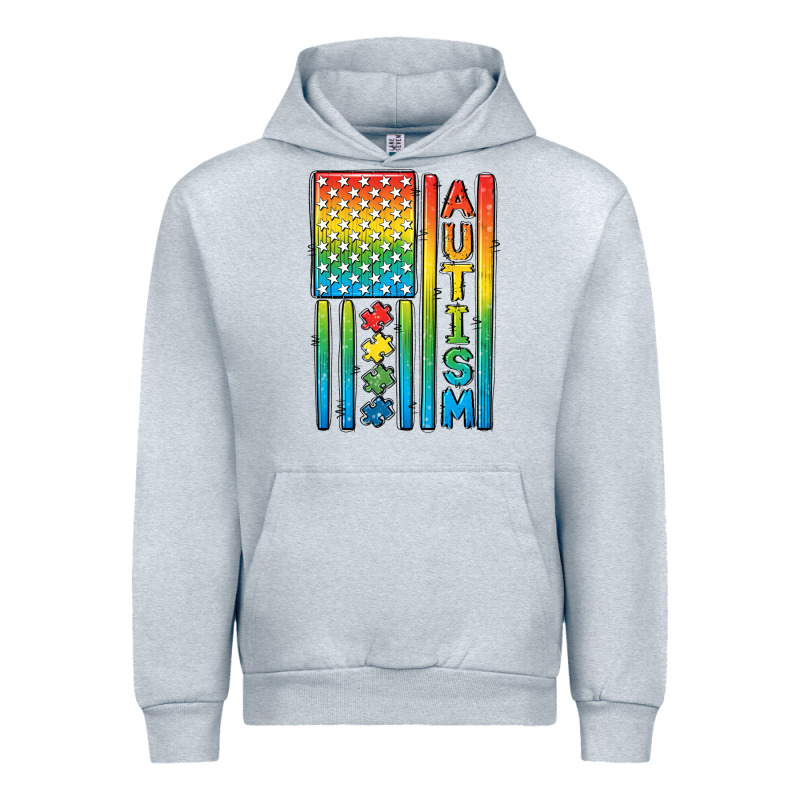Autism American Flag Urban Hoodie by CowGirlArtShop | Teevron