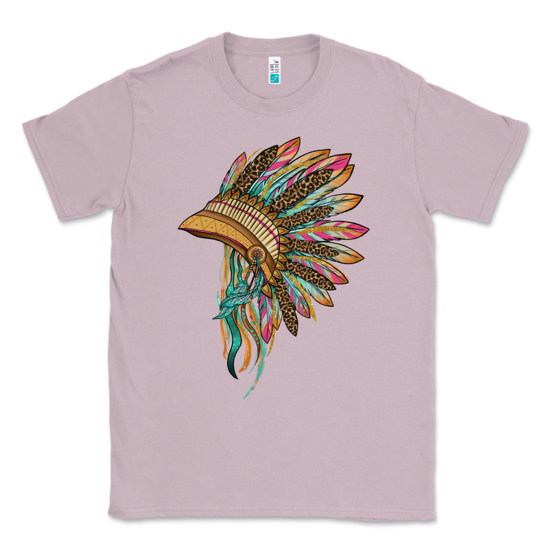 Indian Leopard Headdress Classic Tee by BarkalooDesign | Teevron