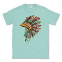 Seafoam indian leopard headdress Classic Tee - BarkalooDesign