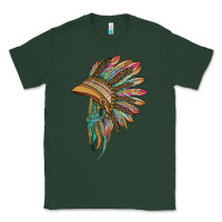 Sports Green indian leopard headdress Classic Tee - BarkalooDesign