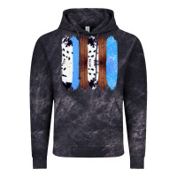 Cloud Black Western Farm Life Cowhide Wood Blue Glitter Brush Stroke Vintage Hoodie - Bettercallsaul