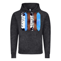Vintage Black Western Farm Life Cowhide Wood Blue Glitter Brush Stroke Vintage Hoodie - Bettercallsaul