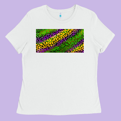 Ladies Tee Mardi Gras Leopard