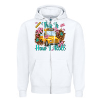 White this is how i roll Zipper Hoodie - NancyCooperArtShop