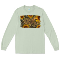 Matcha Camouflage Leopard Sunflower Background Long Sleeve Tee - Jasminsmagicworld