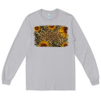 Moon Dust Camouflage Leopard Sunflower Background Long Sleeve Tee - Jasminsmagicworld