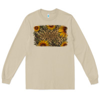 Mushroom Camouflage Leopard Sunflower Background Long Sleeve Tee - Jasminsmagicworld