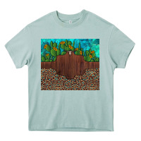 Arona custom cactus and sunflowers leopard turquoise Heavy Core Tee - Artiststas