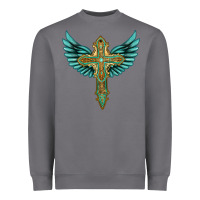 Storm wing cross Heavyweight Sweatshirt - Artiststas