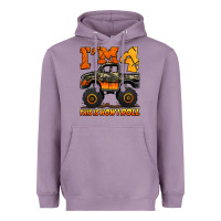 Lavender i'm four this is how i roll monster truck birthday Heavyweight Hoodie - Jasminsmagicworld