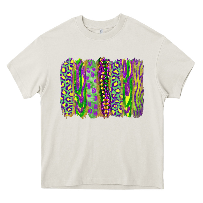 Mardi Gras Brush Stroke Heavy Core Tee by RanaPortraitStore | Teevron