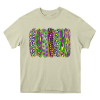 Mossy mardi gras brush stroke Heavy Core Tee - RanaPortraitStore