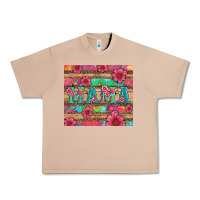 Burro mama with tie dye and flowers Urban Heavy Tee - Artiststas