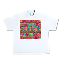 Mama With Tie Dye And Flowers Urban Heavy Tee | Teevron