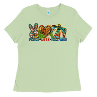 Matcha peace love free bird Ladies Tee - Zillion Design Studio
